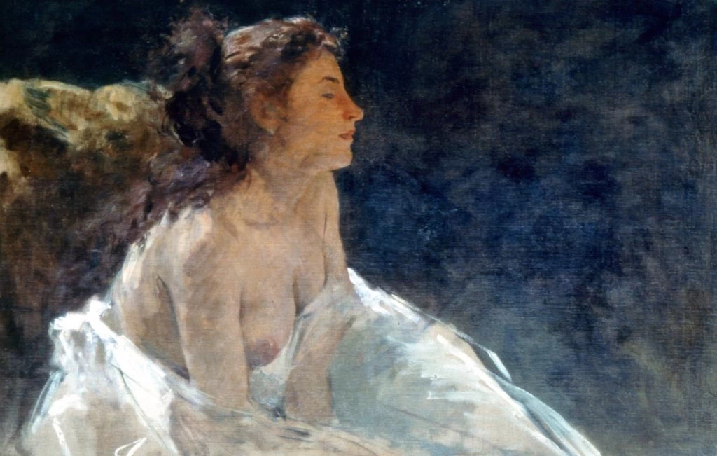 Ritratto di donna a seno nudo
